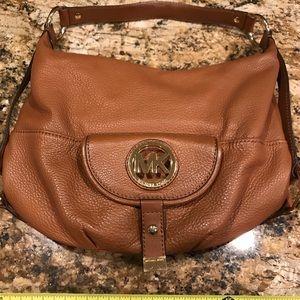 Gently used Michael Kors soft leather hobo